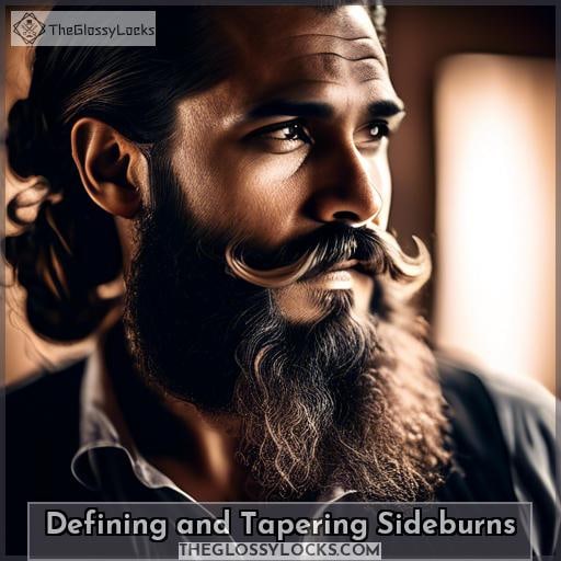 Defining and Tapering Sideburns