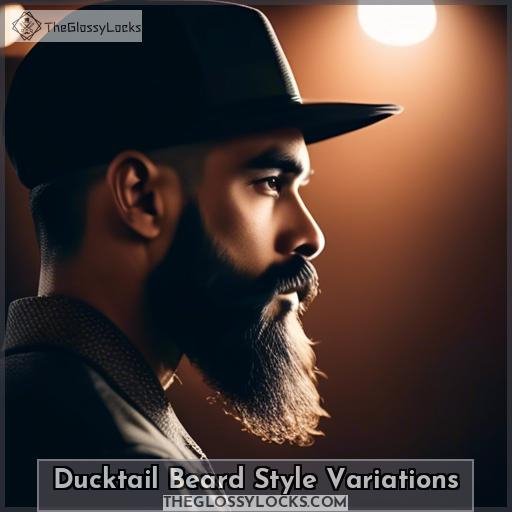Ducktail Beard Style Variations
