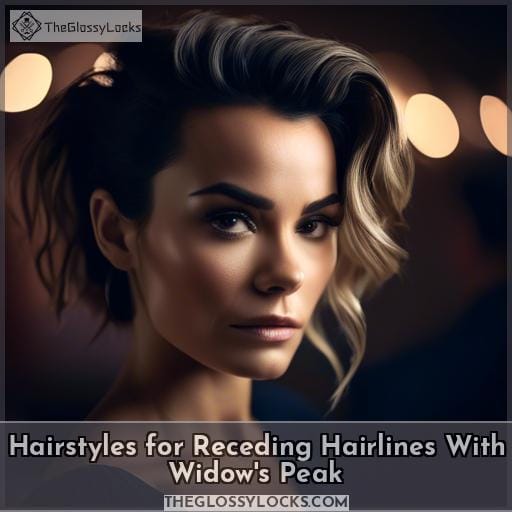 Hairstyles for Receding Hairlines With Widow