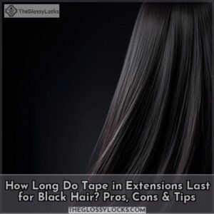 how long do tape in extensions last black hair