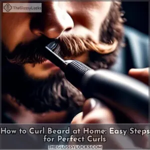 how to curl beard at home