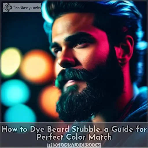how to dye beard stubble