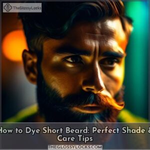 how to dye short beard