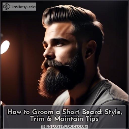how to groom a short beard