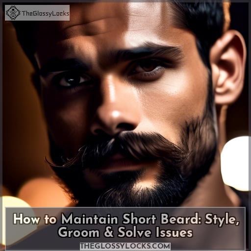 how to maintain short beard