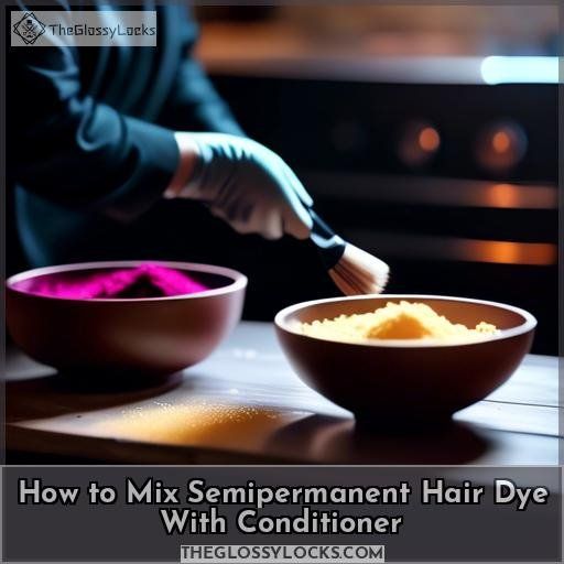 How to Mix Semipermanent Hair Dye With Conditioner