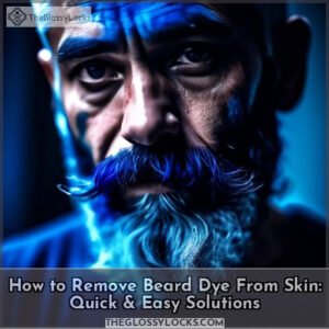 how to remove beard dye from skin