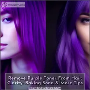 how to remove purple toner from hair