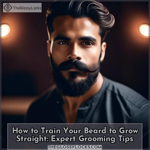 how to train your beard to grow straight