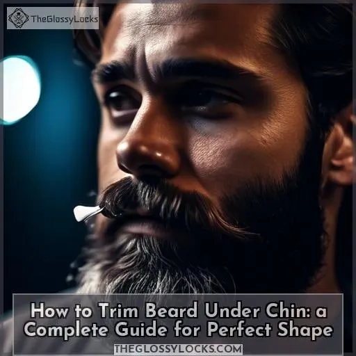 how to trim beard under chin