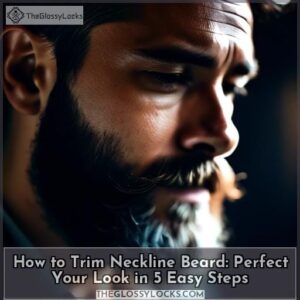 how to trim neckline beard