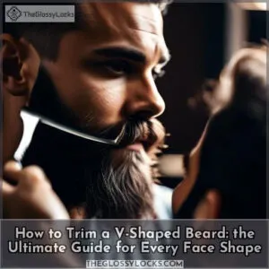 how to trim v shaped beard