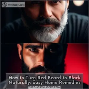 how to turn red beard to black naturally