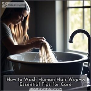 how to wash human hair weave