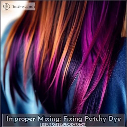 Improper Mixing: Fixing Patchy Dye