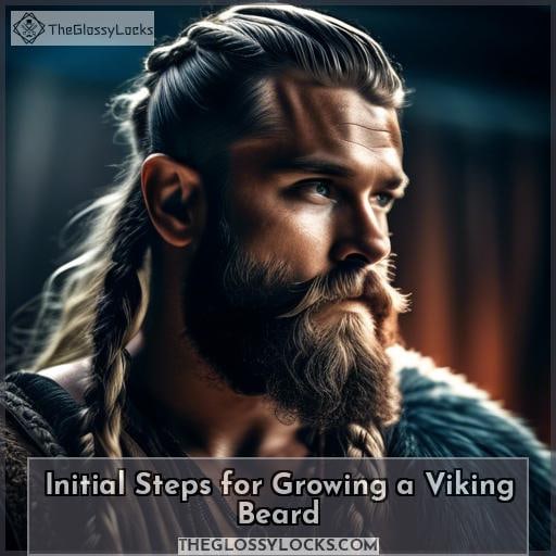 Initial Steps for Growing a Viking Beard