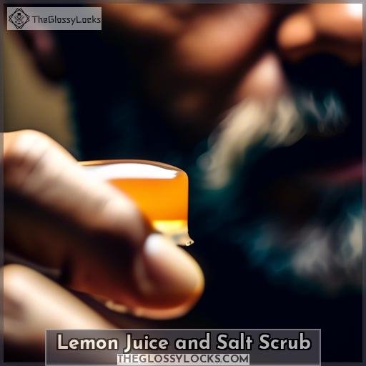 Lemon Juice and Salt Scrub