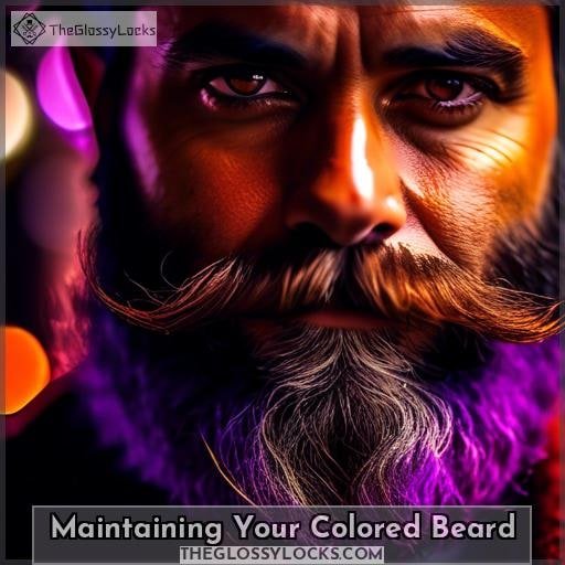 Maintaining Your Colored Beard