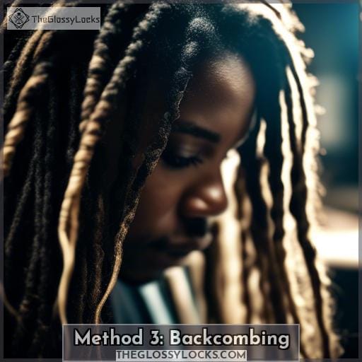 Method 3: Backcombing