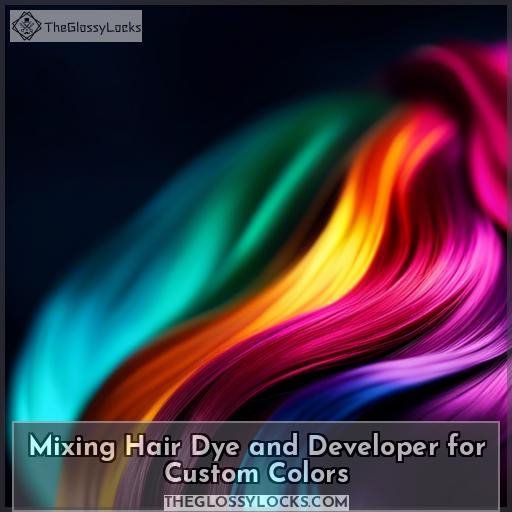 Mixing Hair Dye and Developer for Custom Colors