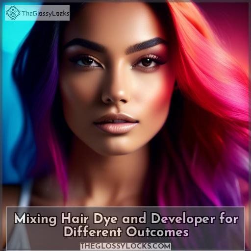 Mixing Hair Dye and Developer for Different Outcomes