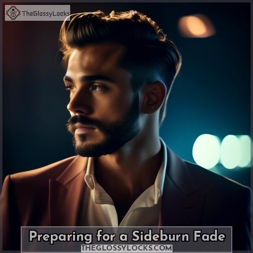 Preparing for a Sideburn Fade