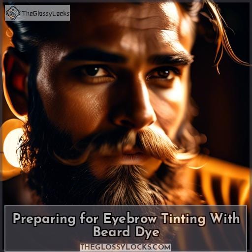 Preparing for Eyebrow Tinting With Beard Dye