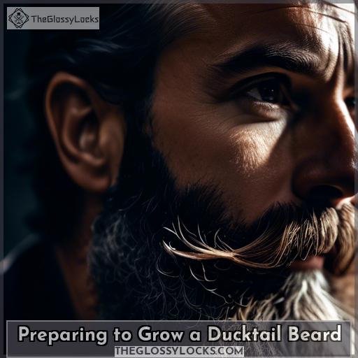 Preparing to Grow a Ducktail Beard