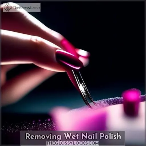 Removing Wet Nail Polish