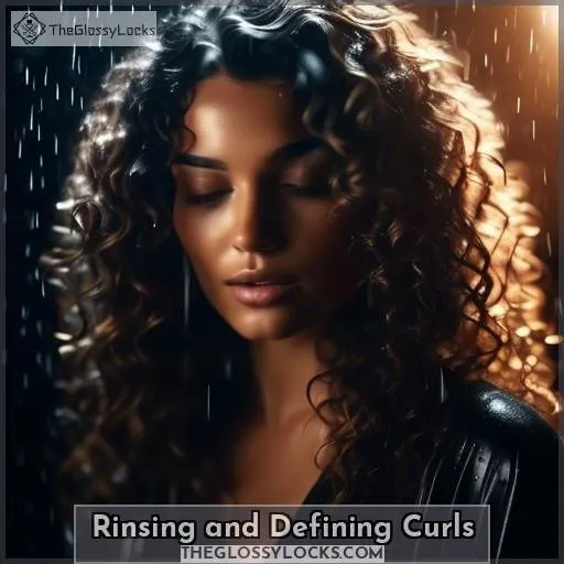 Rinsing and Defining Curls