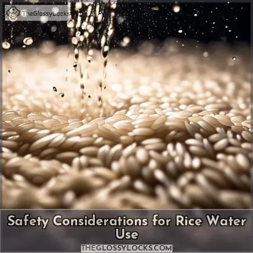 Safety Considerations for Rice Water Use