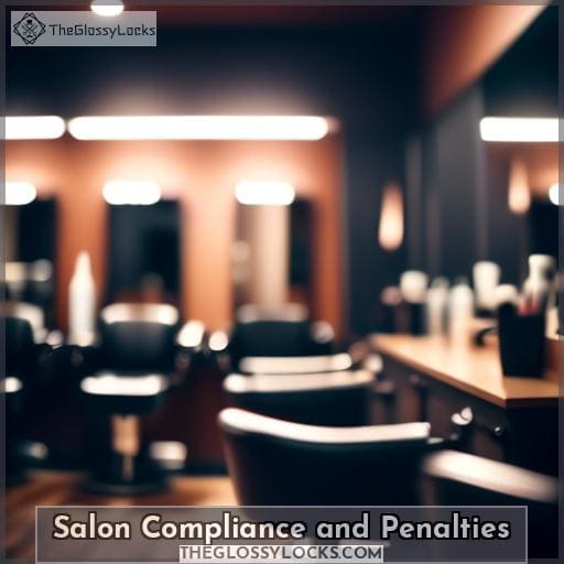 Salon Compliance and Penalties