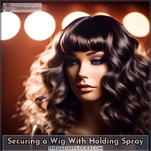 Securing a Wig With Holding Spray