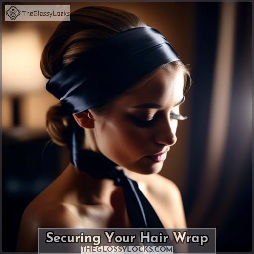 Securing Your Hair Wrap