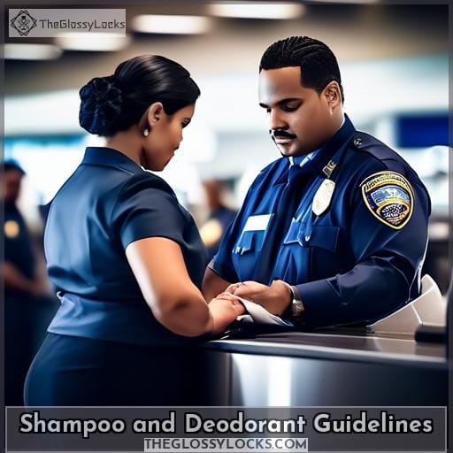 Shampoo and Deodorant Guidelines