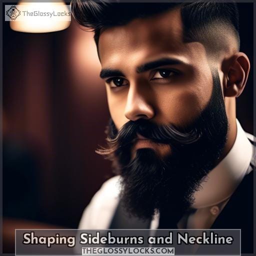 Shaping Sideburns and Neckline