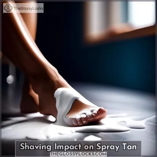 Shaving Impact on Spray Tan