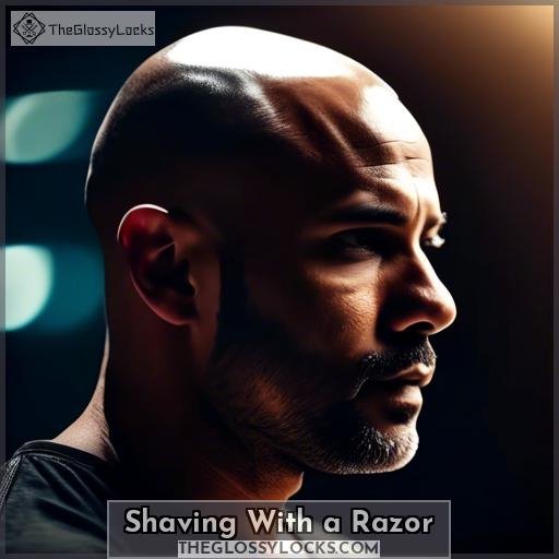 Shaving With a Razor