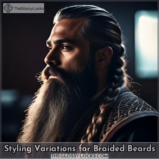Styling Variations for Braided Beards