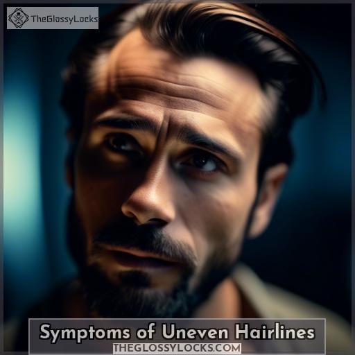 Symptoms of Uneven Hairlines
