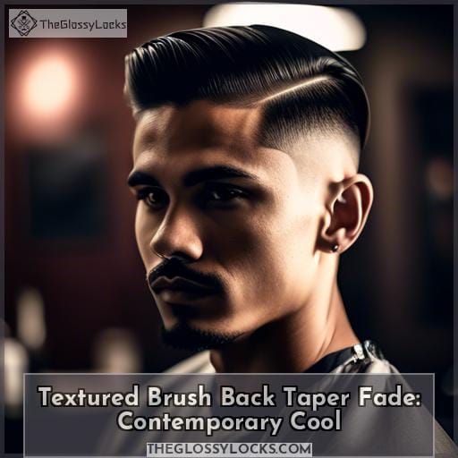 Textured Brush Back Taper Fade: Contemporary Cool