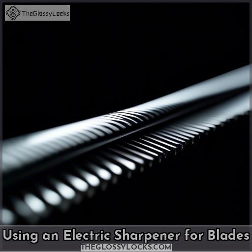 Using an Electric Sharpener for Blades