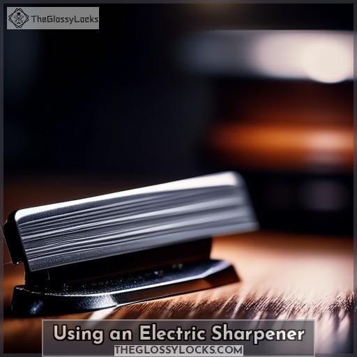 Using an Electric Sharpener