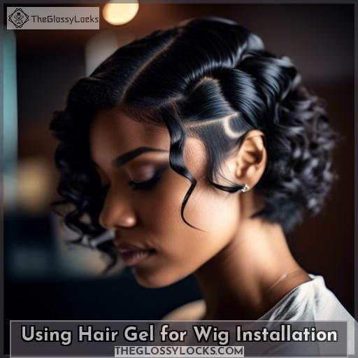 Using Hair Gel for Wig Installation