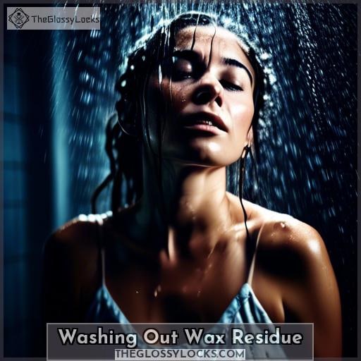 Washing Out Wax Residue