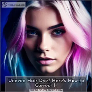 what to do if your hair dyed unevenly