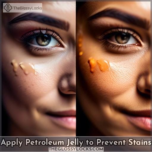 Apply Petroleum Jelly to Prevent Stains