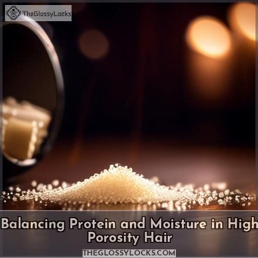 Balancing Protein and Moisture in High Porosity Hair