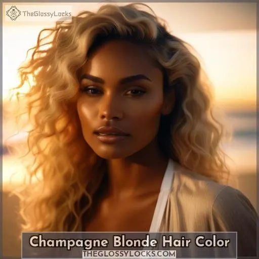 Champagne Blonde Hair Color