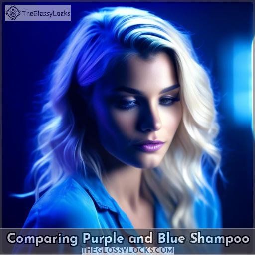 Comparing Purple and Blue Shampoo
